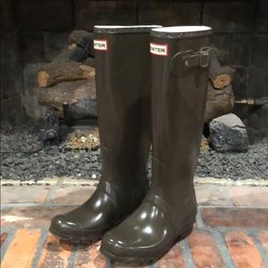 Hunter Women's Winter & Rain Boots - Dark Green
